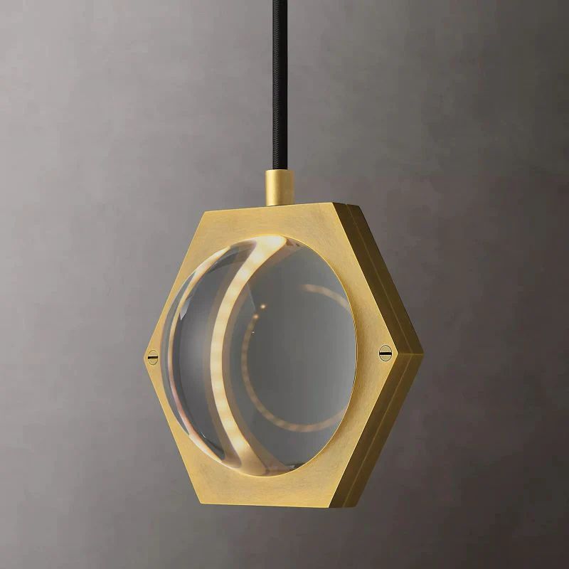 Liora — LED Crystal Orb Pendant Light with Dimmer Control