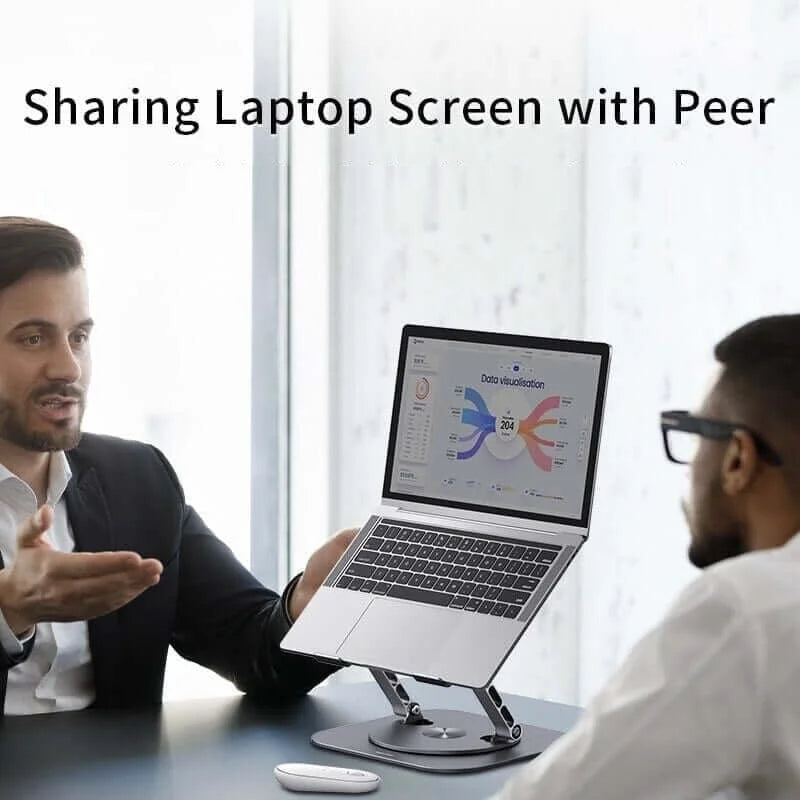 360-Degree Rotating Laptop Holder in Aluminum Alloy