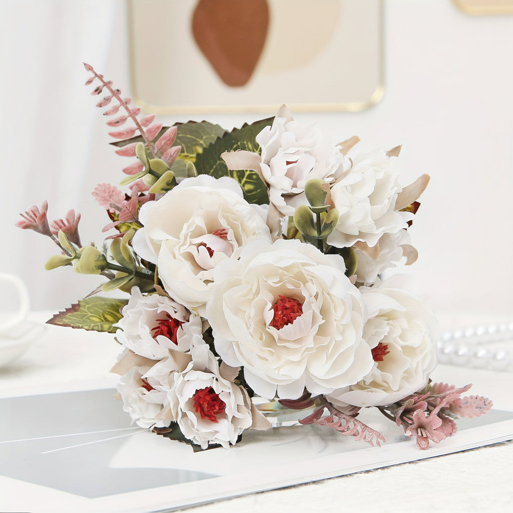 Elegant Peony Bouquet for Mother's Day Home Styling