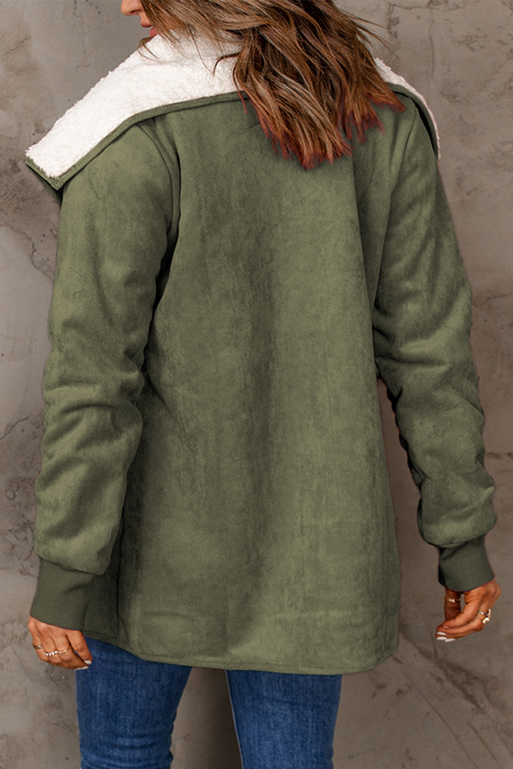 Faux Leather Jacket | Fleece Lined | Warm and Stylish | Reusable