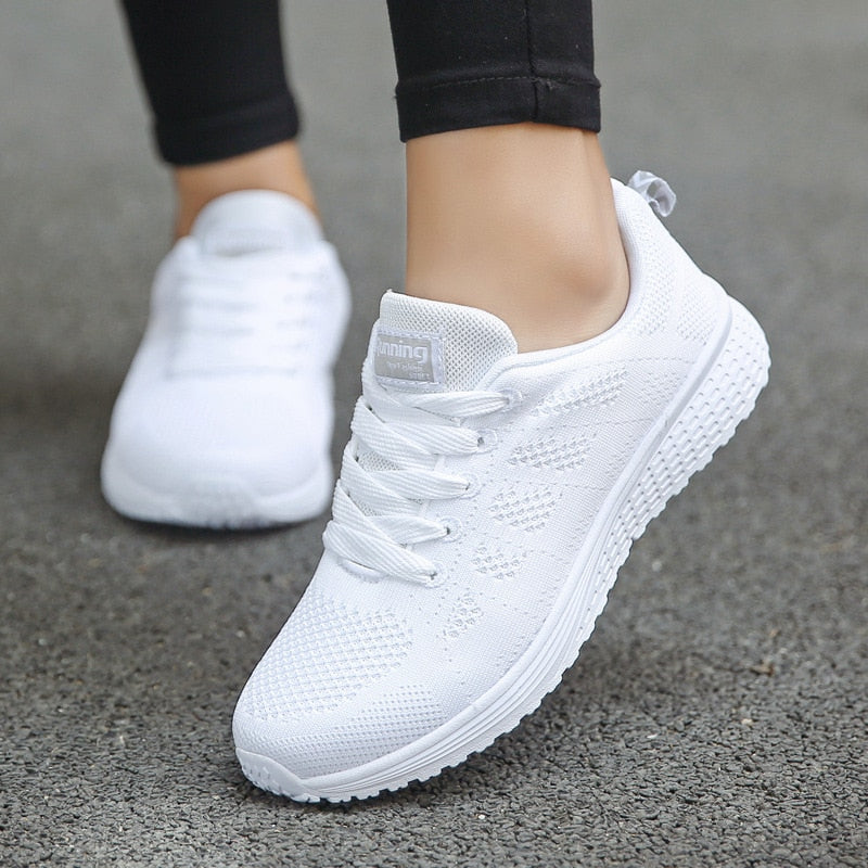 Women’s Orthopedic Sneakers | Gel Cushioning & Supportive Thick Sole | Breathable Knit Mesh | Adjustable Fit for Wide & Narrow Feet