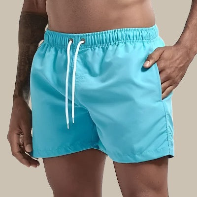 Men's Swim Shorts | Quick-Drying Fabric & Drawstring Waist | Mid-Thigh Length | Comfortable Fit