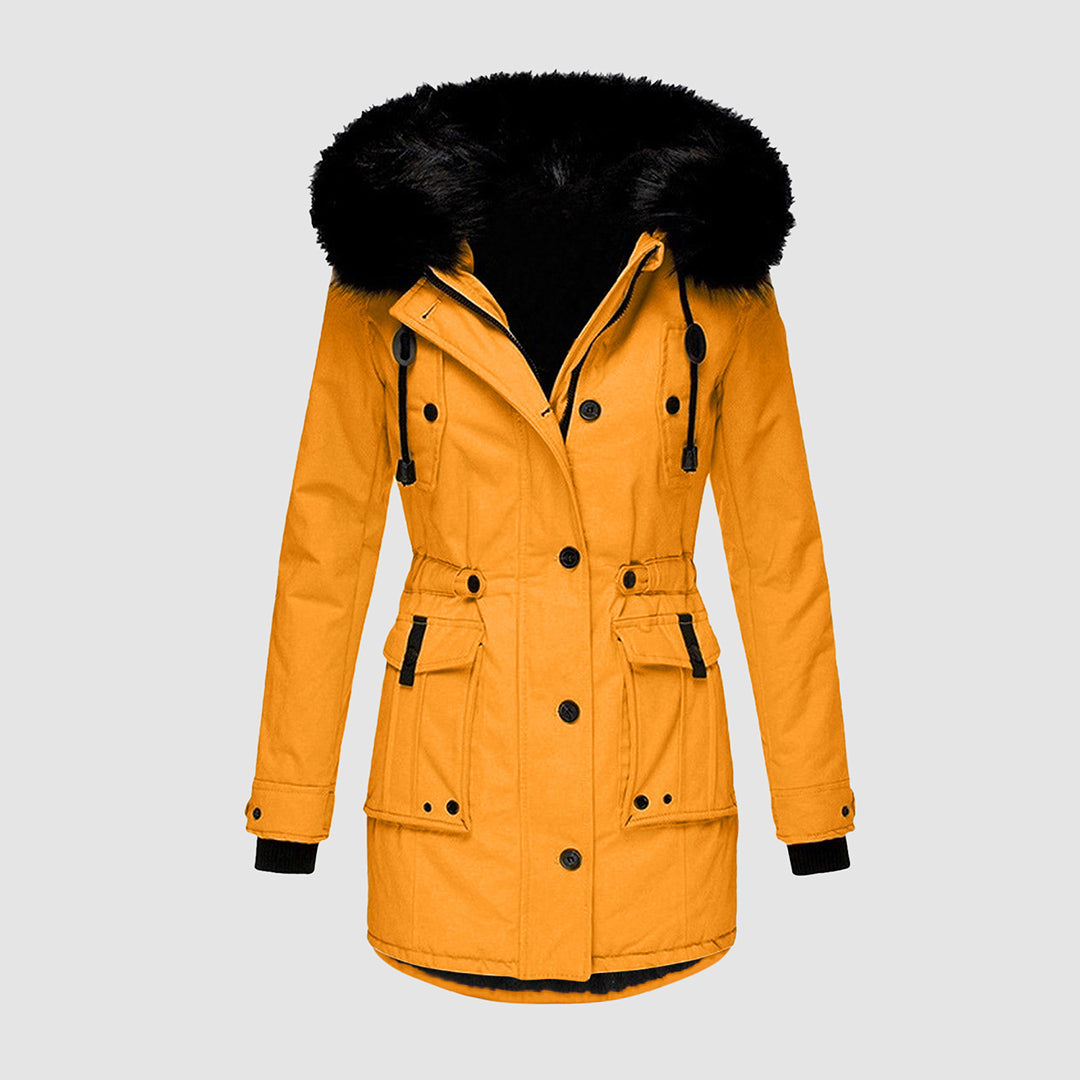 Women’s Waterproof Winter Jacket | Double Quilted & Lined Hood | Breathable Textile Blend | Wind and Water Repellent