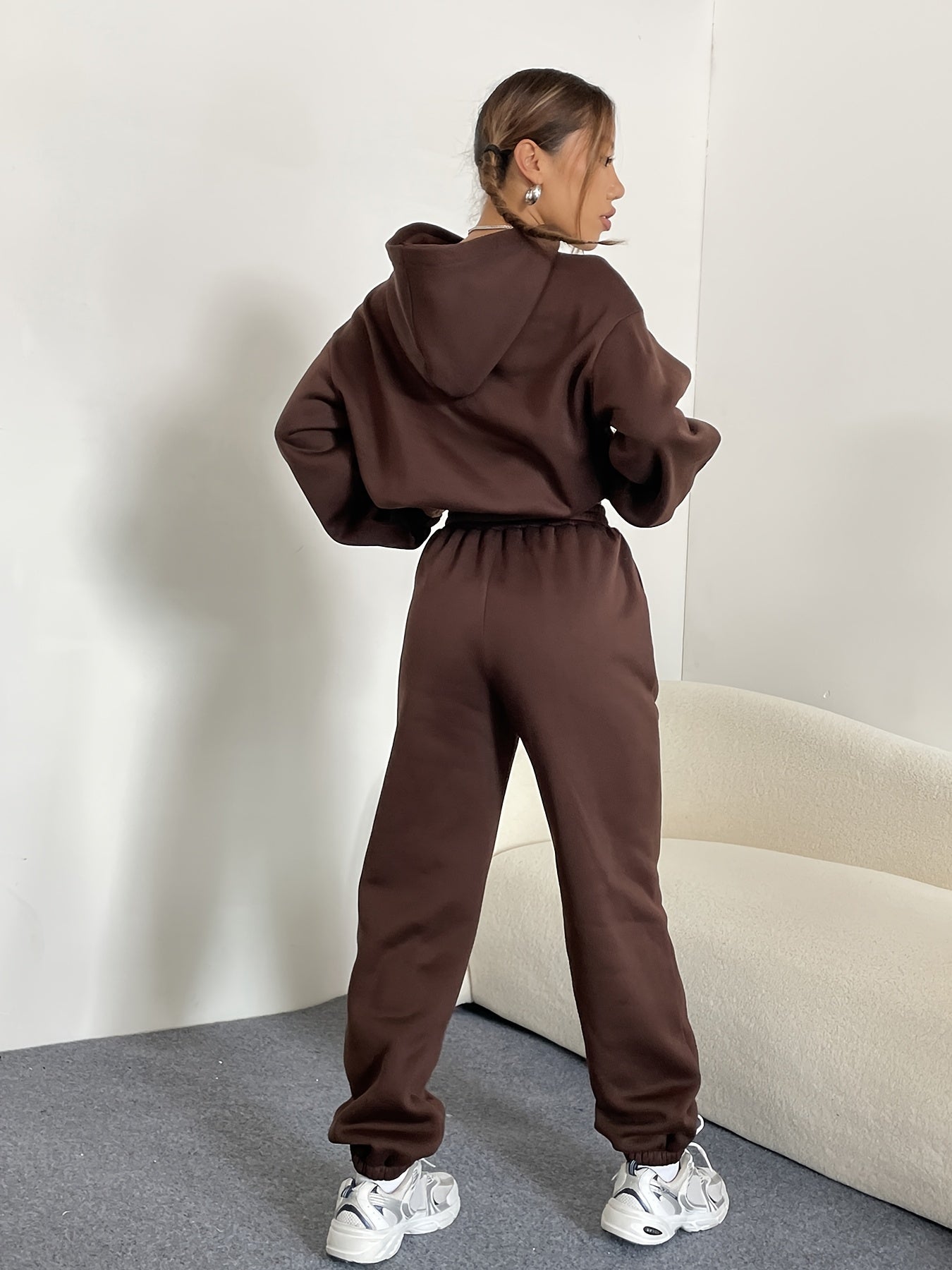 Hoodie and Jogger Set | Fleece-Lined | All-Day Warmth | Polyester