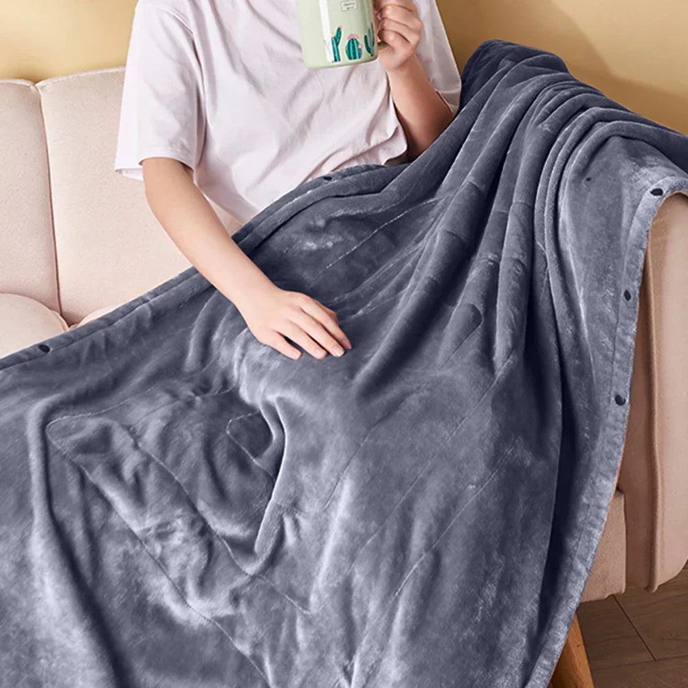 Electric Blanket | USB Powered | Adjustable Heat Settings | Fleece