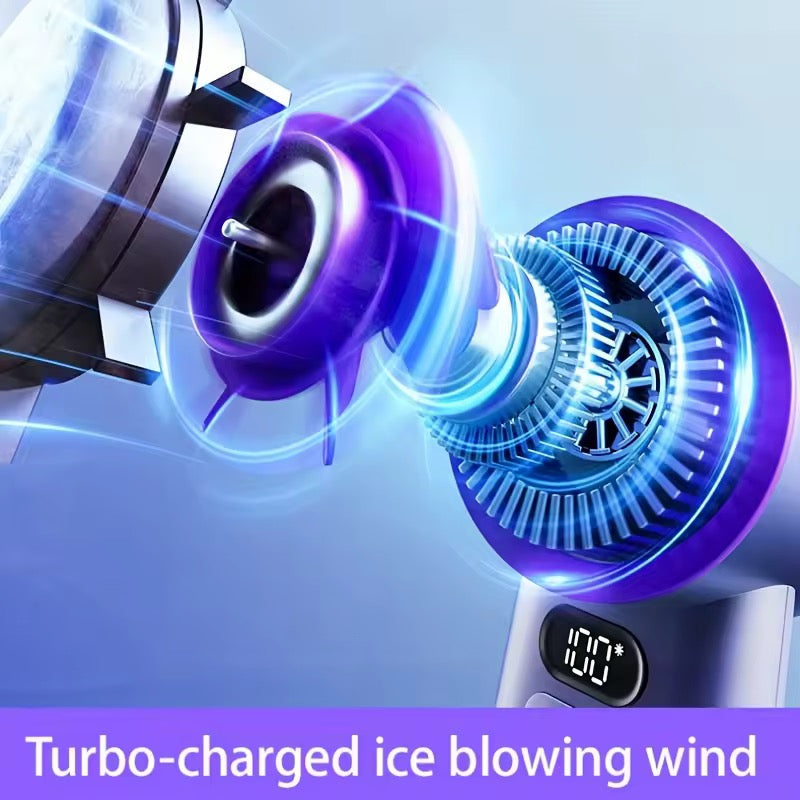 Rechargeable Handheld Fan – Portable with 3 Speed Options & 10-Hour Runtime