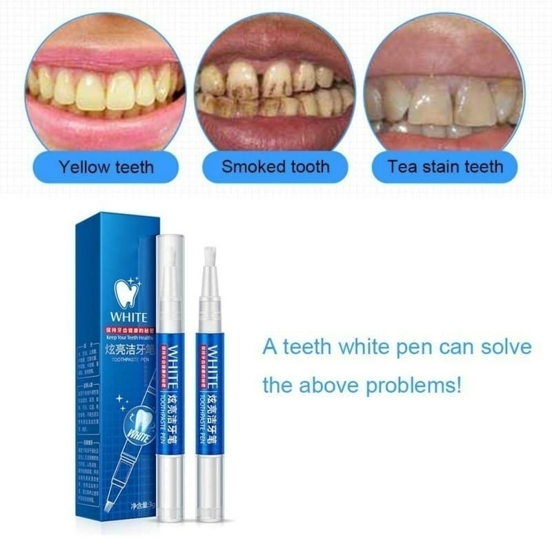 Natural Teeth Whitening Gel Pen for Effective Stain Removal