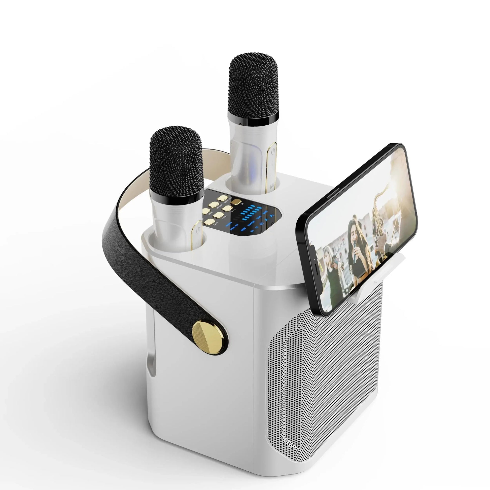 Portable 360° Bluetooth Speaker for Karaoke Enjoyment