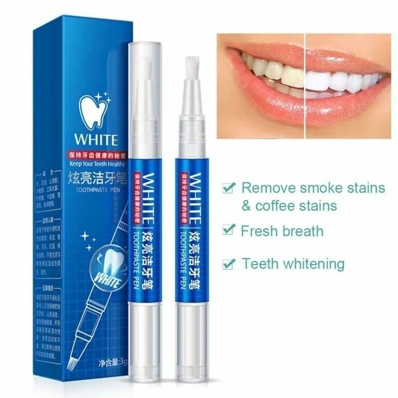 Natural Teeth Whitening Gel Pen for Effective Stain Removal