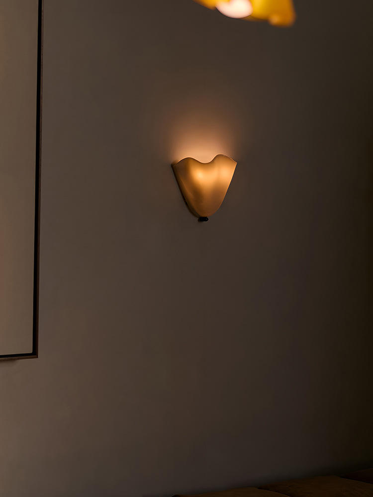 Scandinavian Glass Wall Light for Stylish Hallways and More