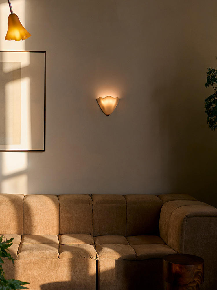 Scandinavian Glass Wall Light for Stylish Hallways and More