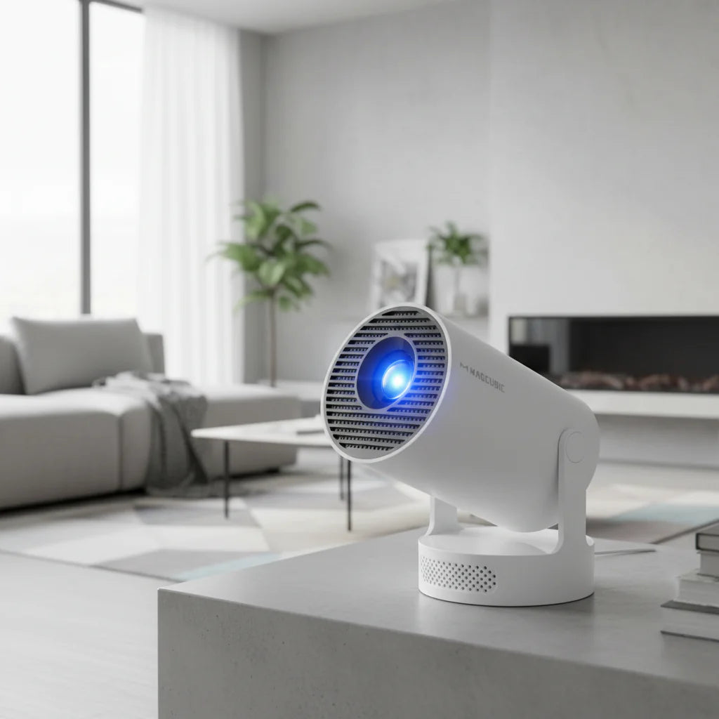 Ultra HD Portable Projector with WiFi6 and Bluetooth for Outdoor Fun