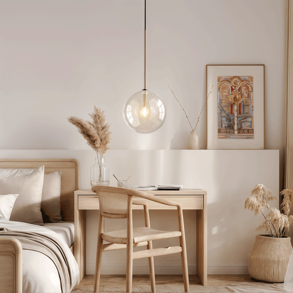 Nordic Glow Glass Pendant Light for Modern Living
