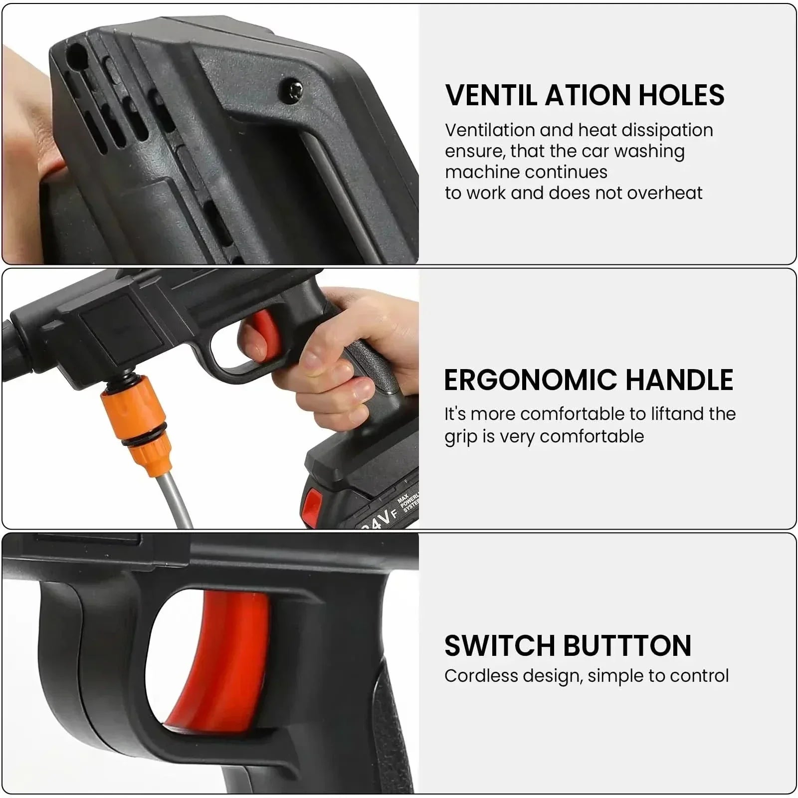 CleanJet 1500 Portable Cordless Pressure Washer for Home Use