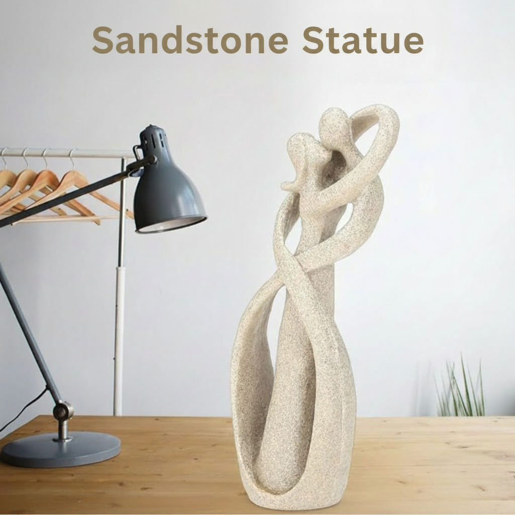 Artistic Resin Duo Figurine for Contemporary Home Style