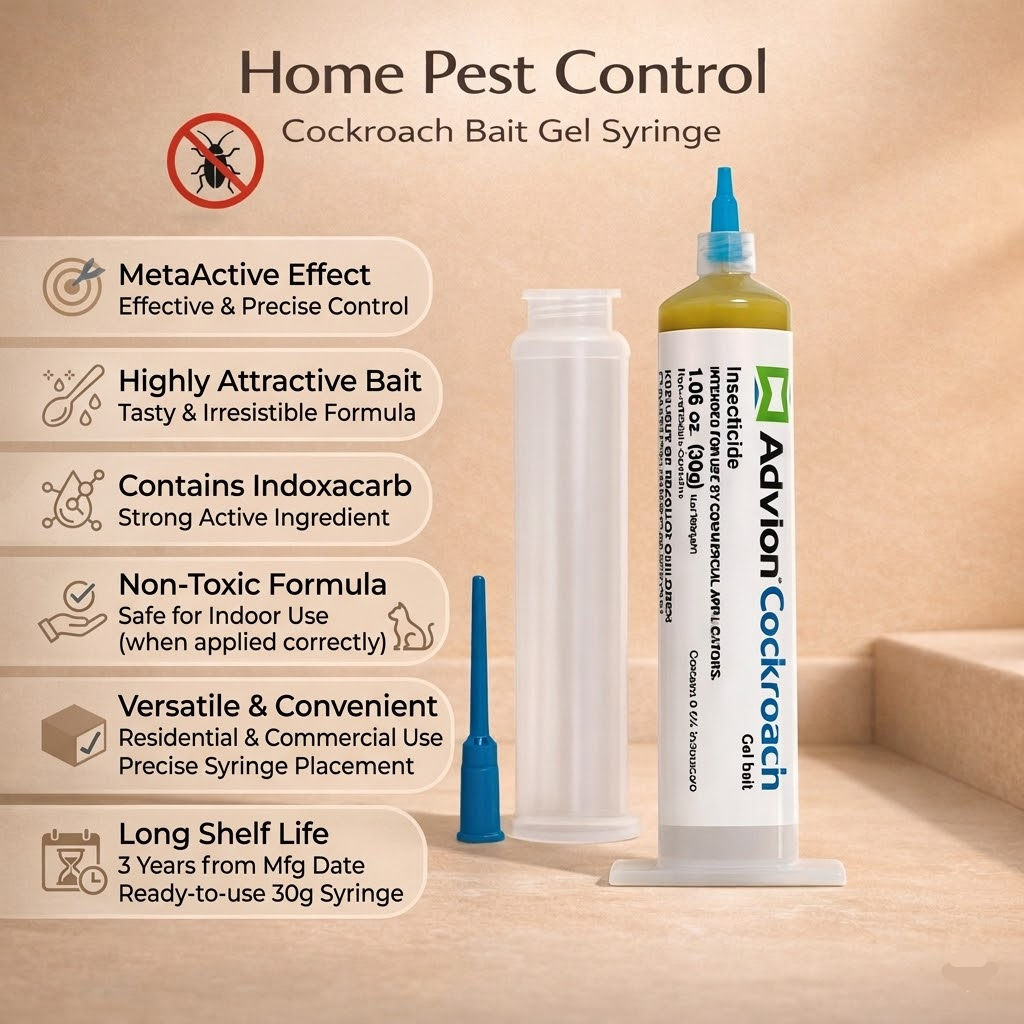Eco-Friendly Roach Bait Gel for Safe Indoor Pest Management