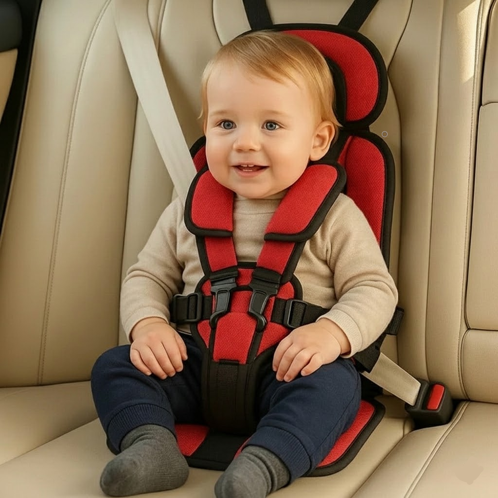 Travel-Friendly Child Booster Seat with Secure Harness