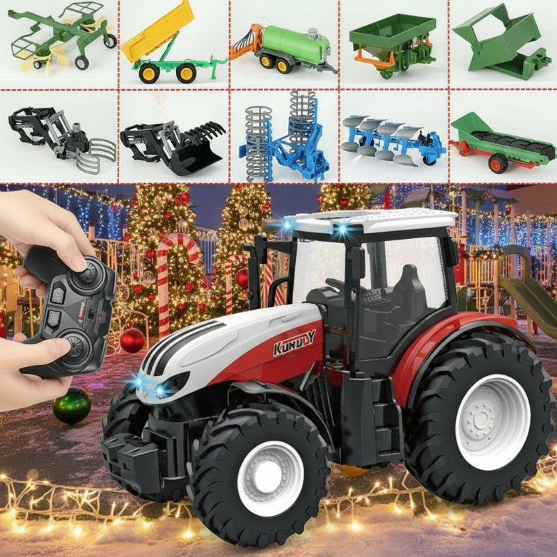 FarmMaster 1:24 Remote-Controlled Tractor Trailer with Lights