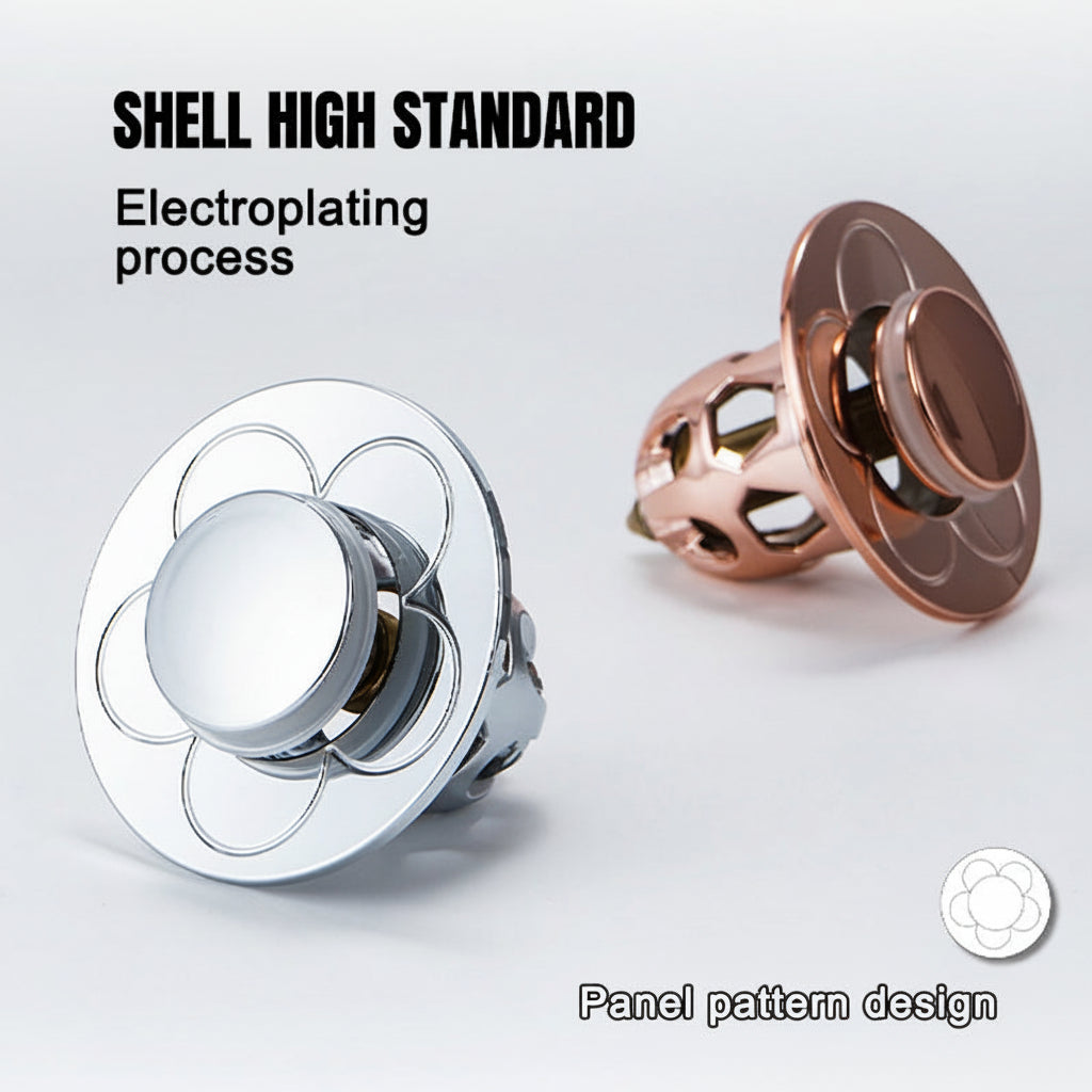 Effortless Drain Stopper with Hair Catching Technology