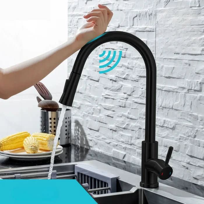 PrecisionFlow Touchless Kitchen Faucet with Retractable Spout