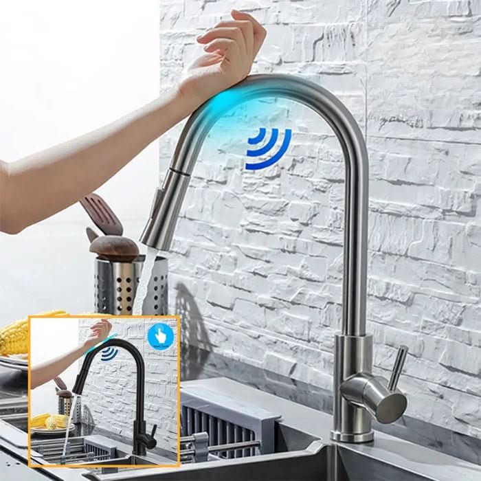 PrecisionFlow Touchless Kitchen Faucet with Retractable Spout
