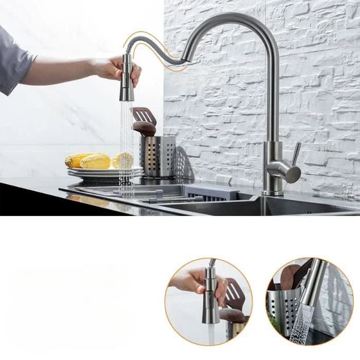 PrecisionFlow Touchless Kitchen Faucet with Retractable Spout