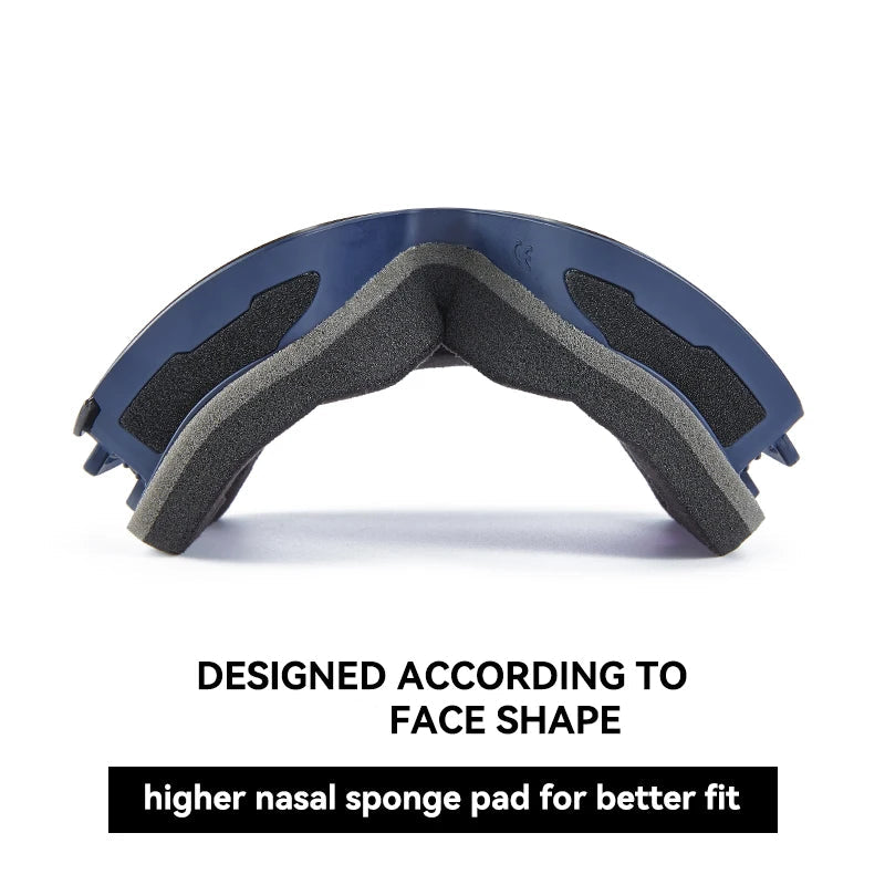 VisionGuard Pro Magnetic Dual-Layer Anti-Fog Ski Goggles with UV Protection