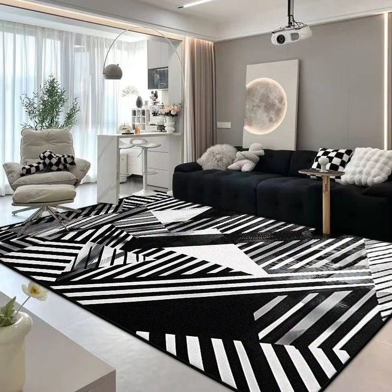 Chic Harmony Abstract Area Rug for Contemporary Spaces