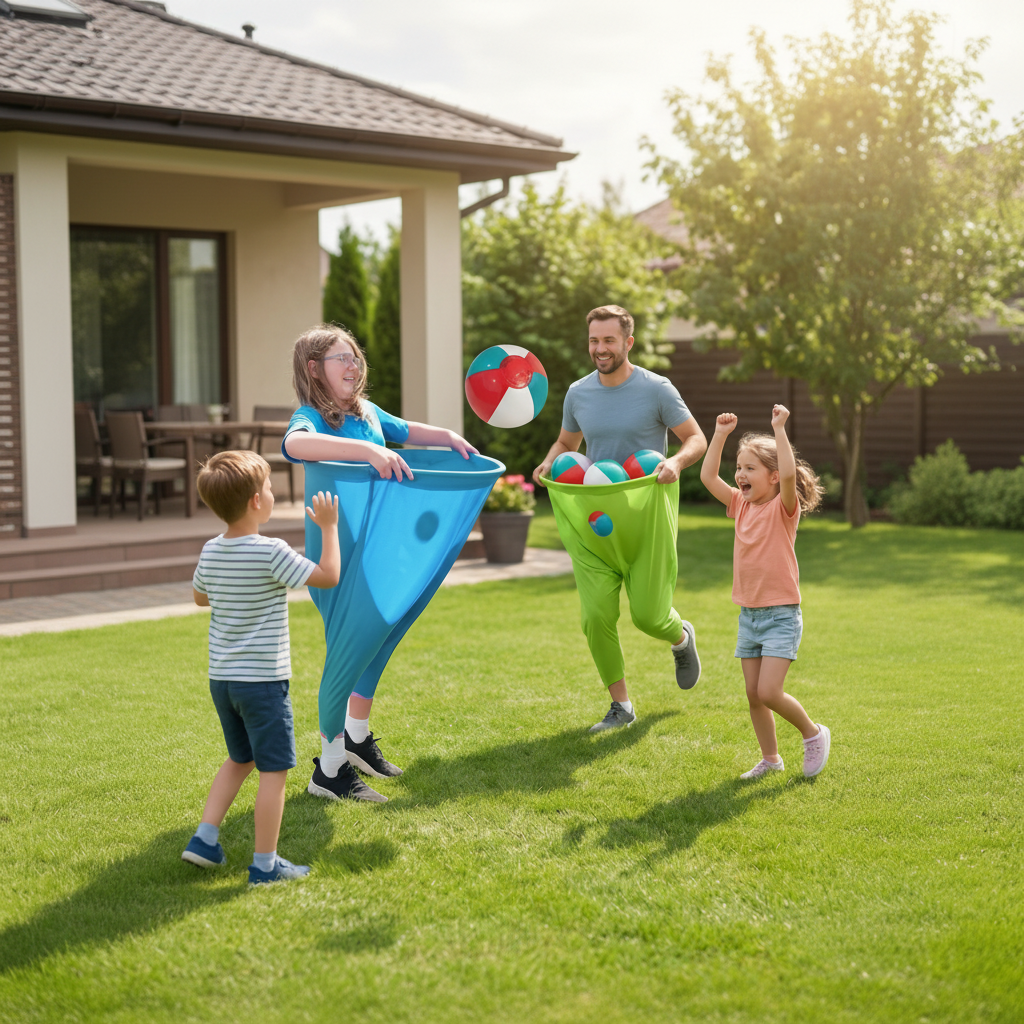 Giant Pants Ball Catching Game for Family Outdoor Fun
