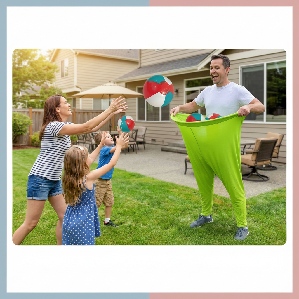 Giant Pants Ball Catching Game for Family Outdoor Fun