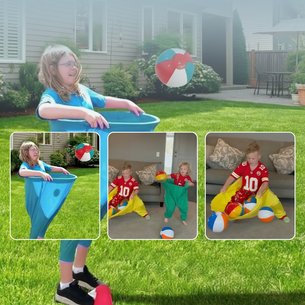 Giant Pants Ball Catching Game for Family Outdoor Fun
