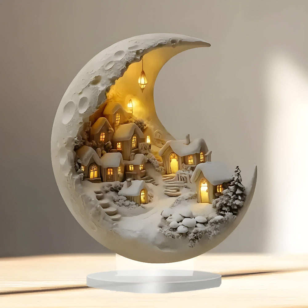 Enchanted Village LED Acrylic Tabletop Decoration