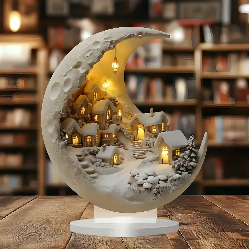 Enchanted Village LED Acrylic Tabletop Decoration