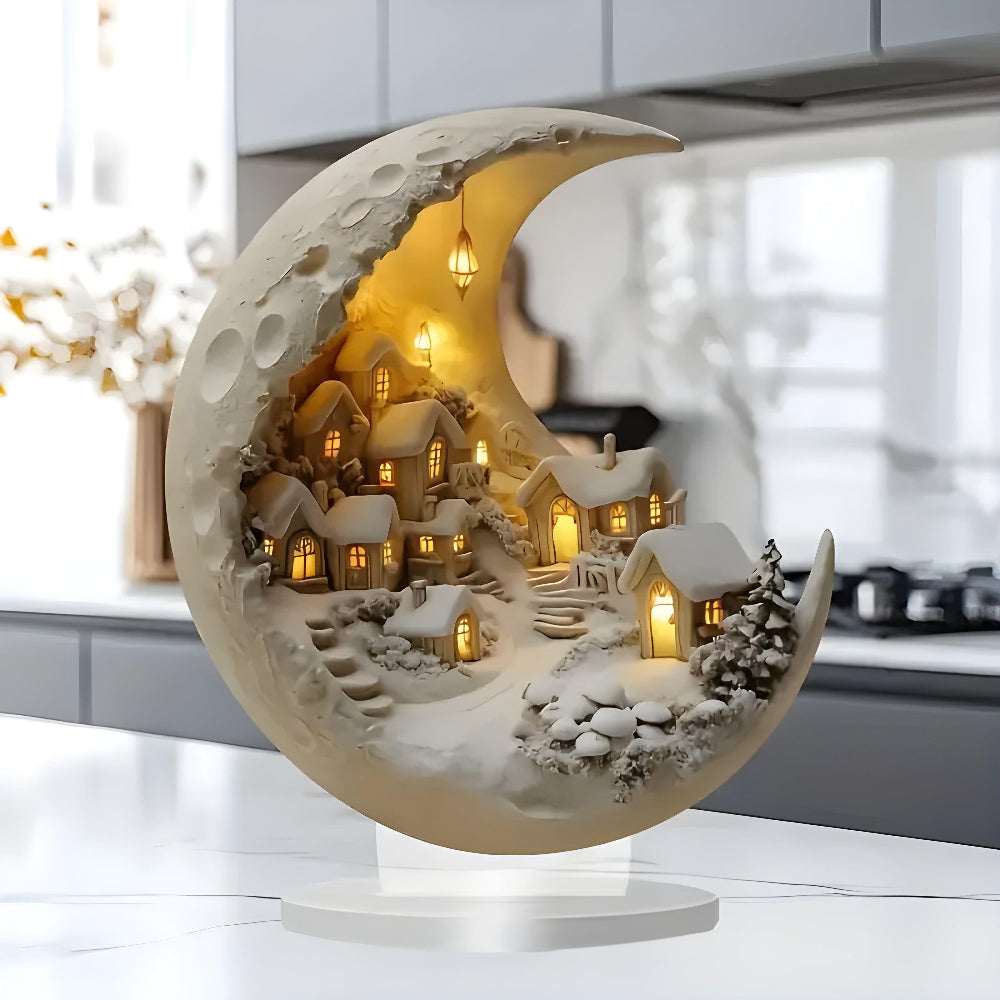 Enchanted Village LED Acrylic Tabletop Decoration