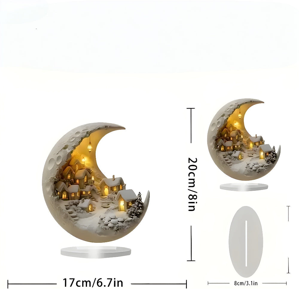 Enchanted Village LED Acrylic Tabletop Decoration