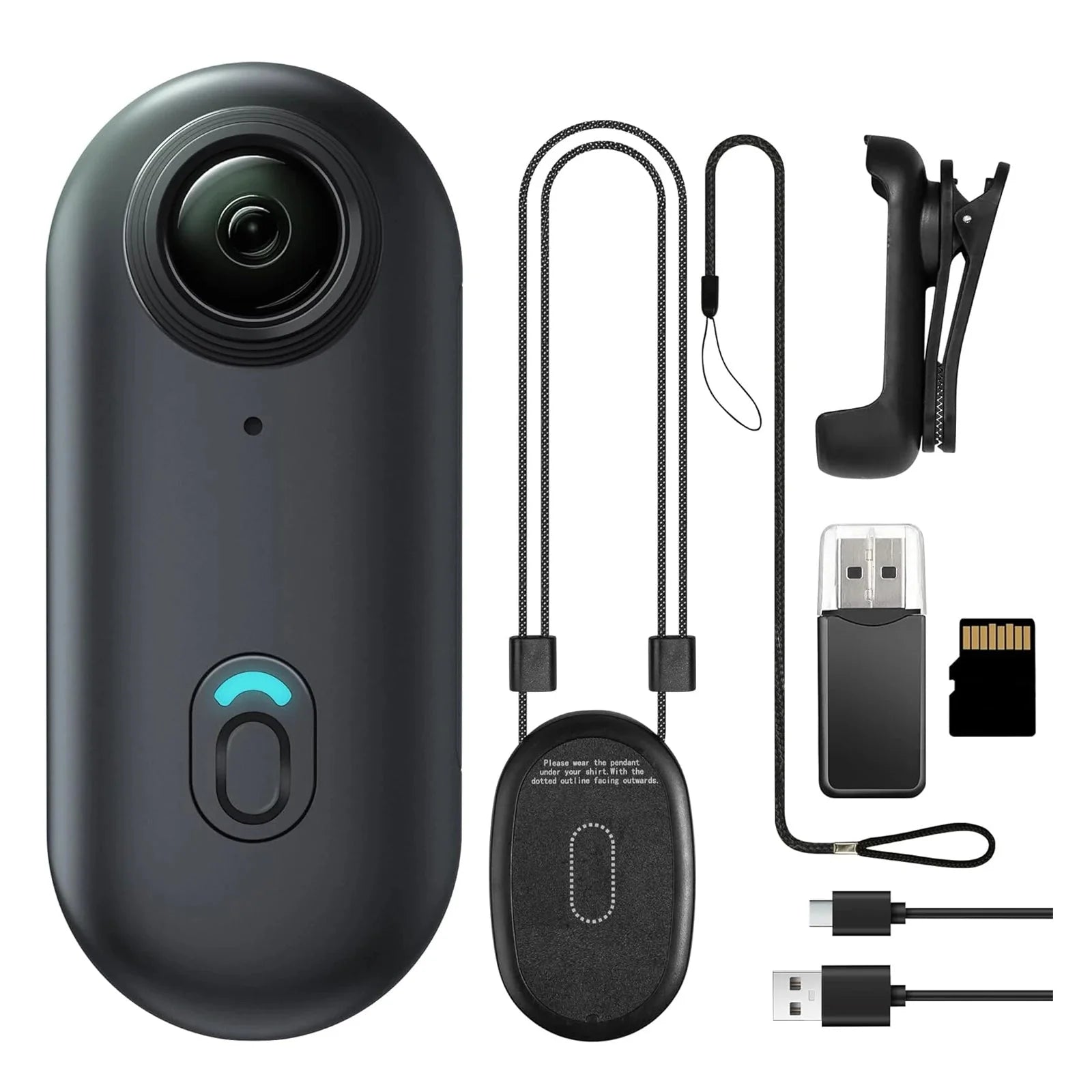 Pocket-Sized 1080P Action Camera with WiFi and Hands-Free Mount for Kids