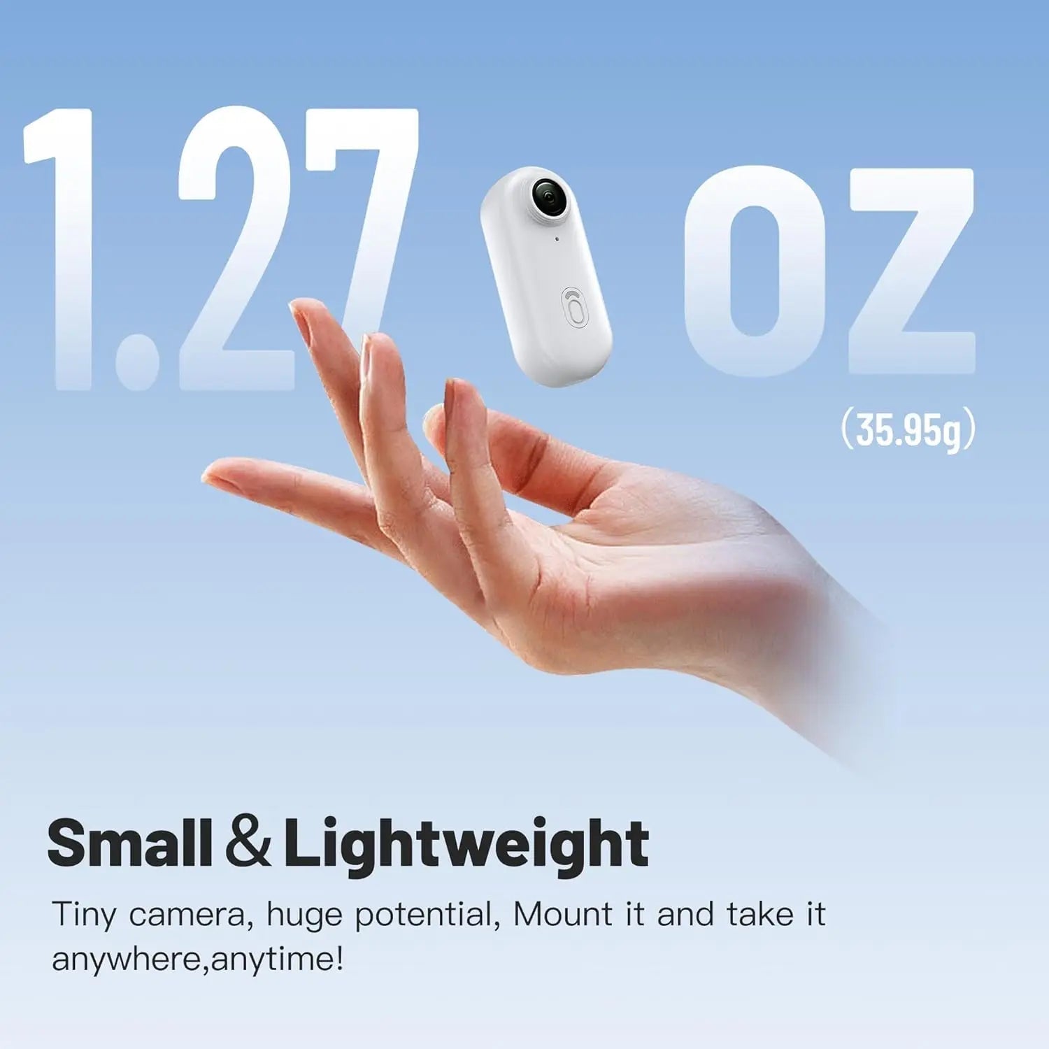 Pocket-Sized 1080P Action Camera with WiFi and Hands-Free Mount for Kids