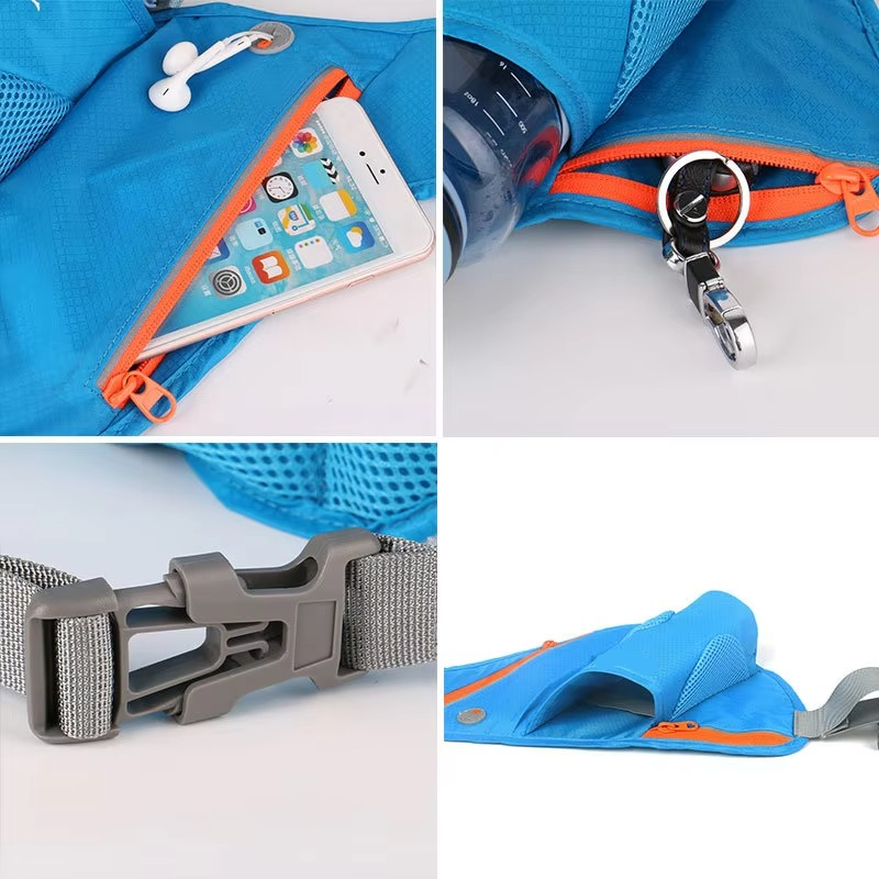 Lightweight Running Waist Pack with Hydration Holder and Phone Compartment