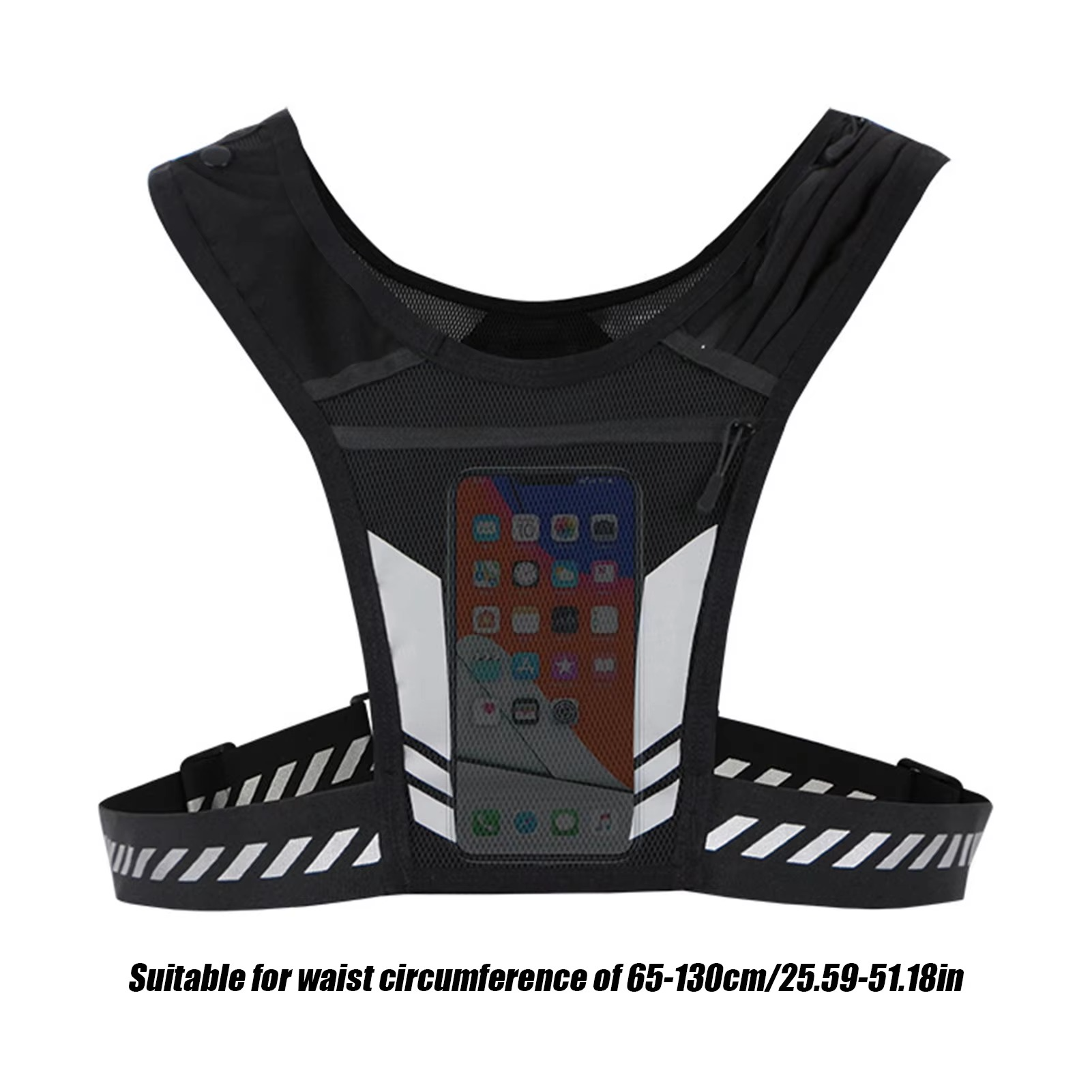 Lightweight Running Vest with Hydration Holder and Phone Pocket for Outdoor Activities