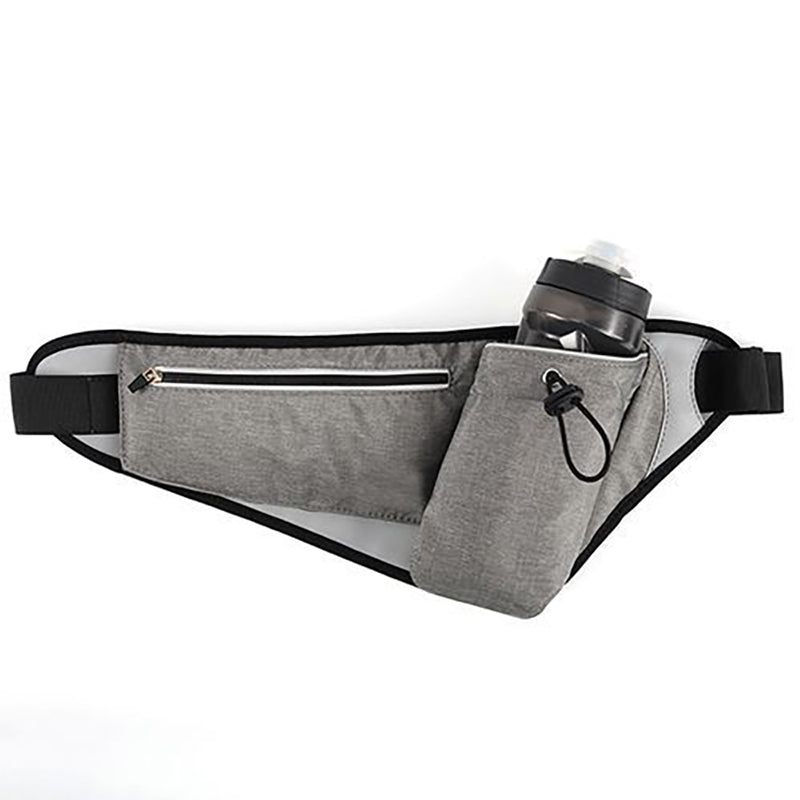 Water-Resistant Waist Pack with Adjustable Bottle Holder for Running and Hiking