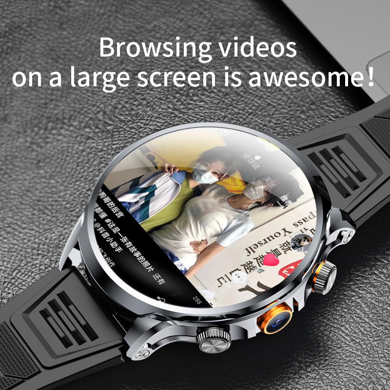 4G LTE Fitness Smartwatch with 1.95-Inch HD Display for Health Tracking
