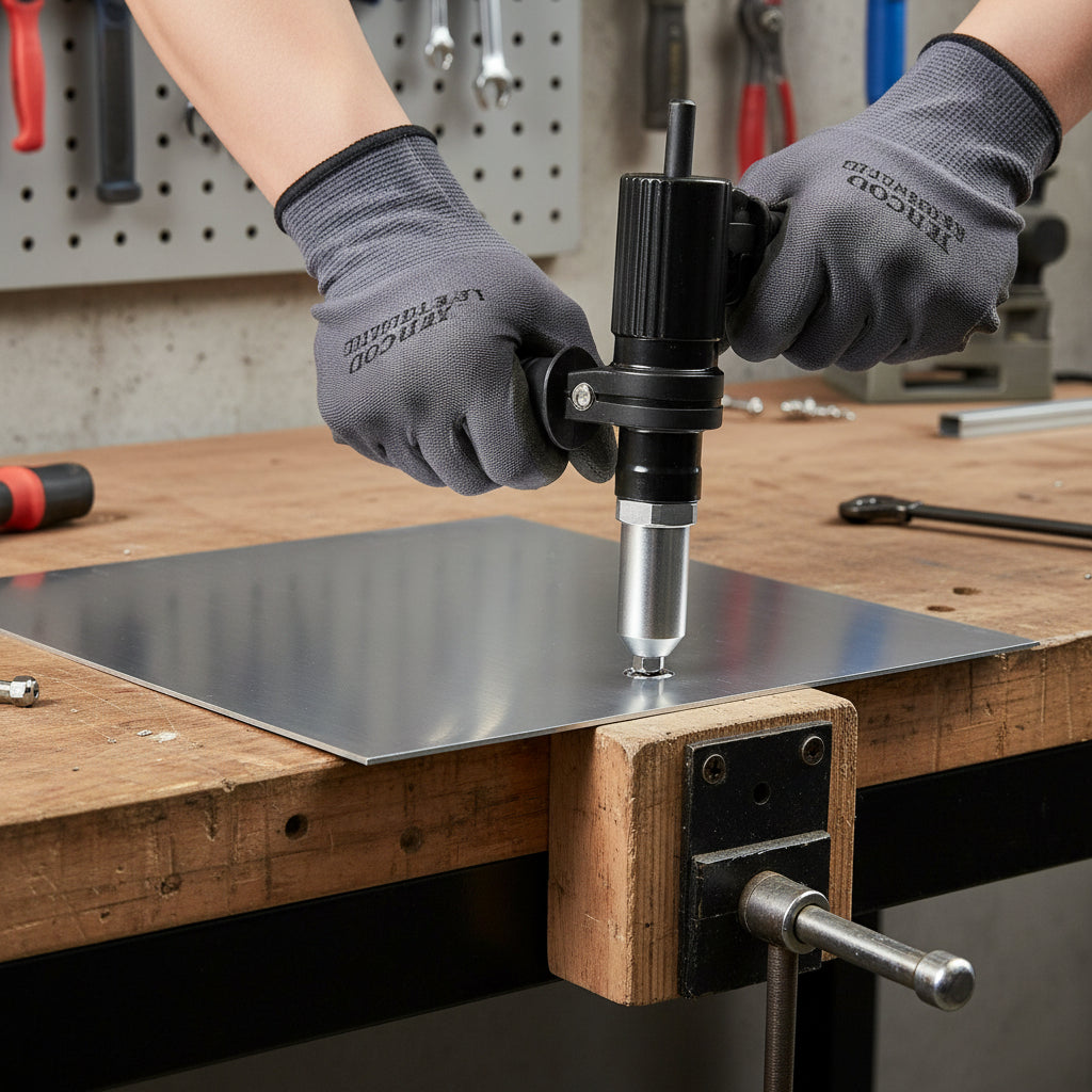 Versatile Riveting Adapter Kit for Electric Drills