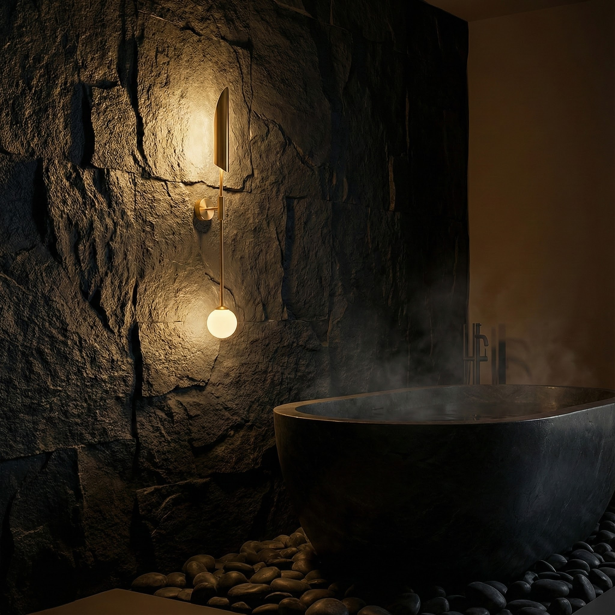 LuminousAura Modern Dual-Light Vertical Wall Sconce