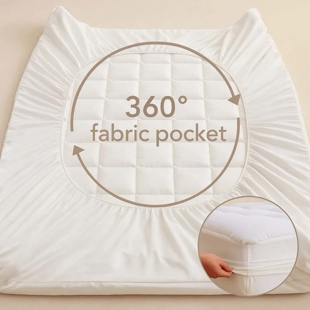 Cooling Mattress Topper for Comfortable and Breathable Sleep