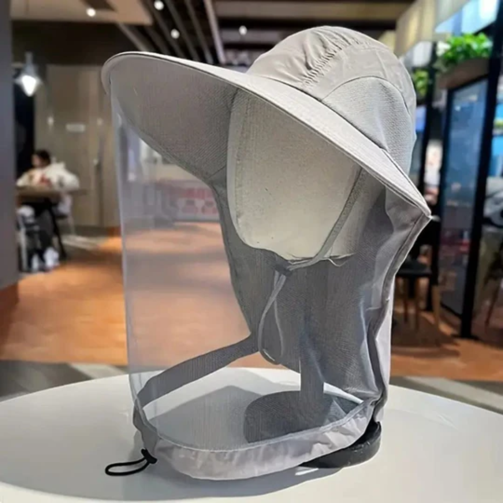 Wide Brim Sun Hat for Outdoor Use - Breathable with Mosquito Defense