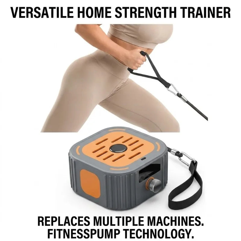 Adjustable Full Body Home Gym with Portable Cable Machine and Resistance Bands