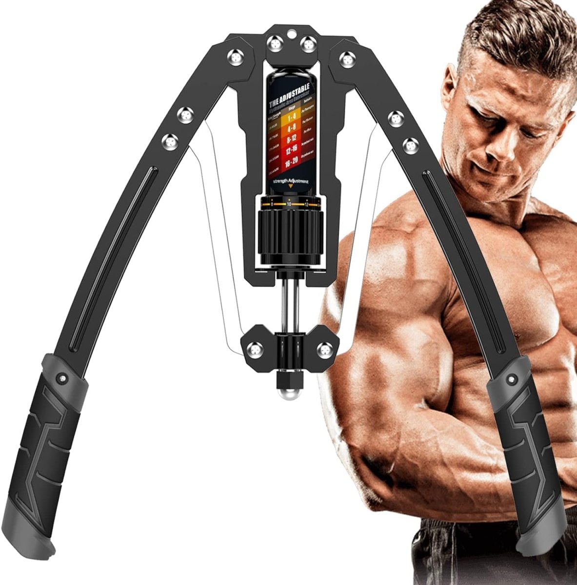 Hydraulic Arm Trainer with Adjustable Resistance – 10-200 kg for Upper Body Fitness
