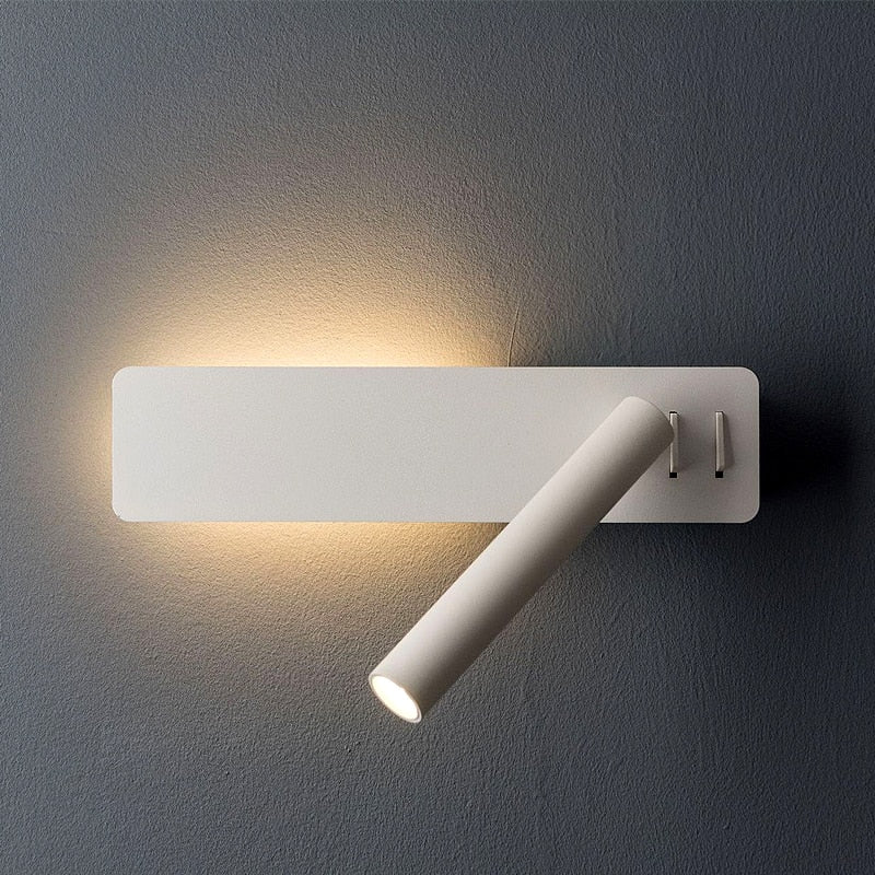 Stylish Wall-Mounted Reading Lamp with Adjustable Light