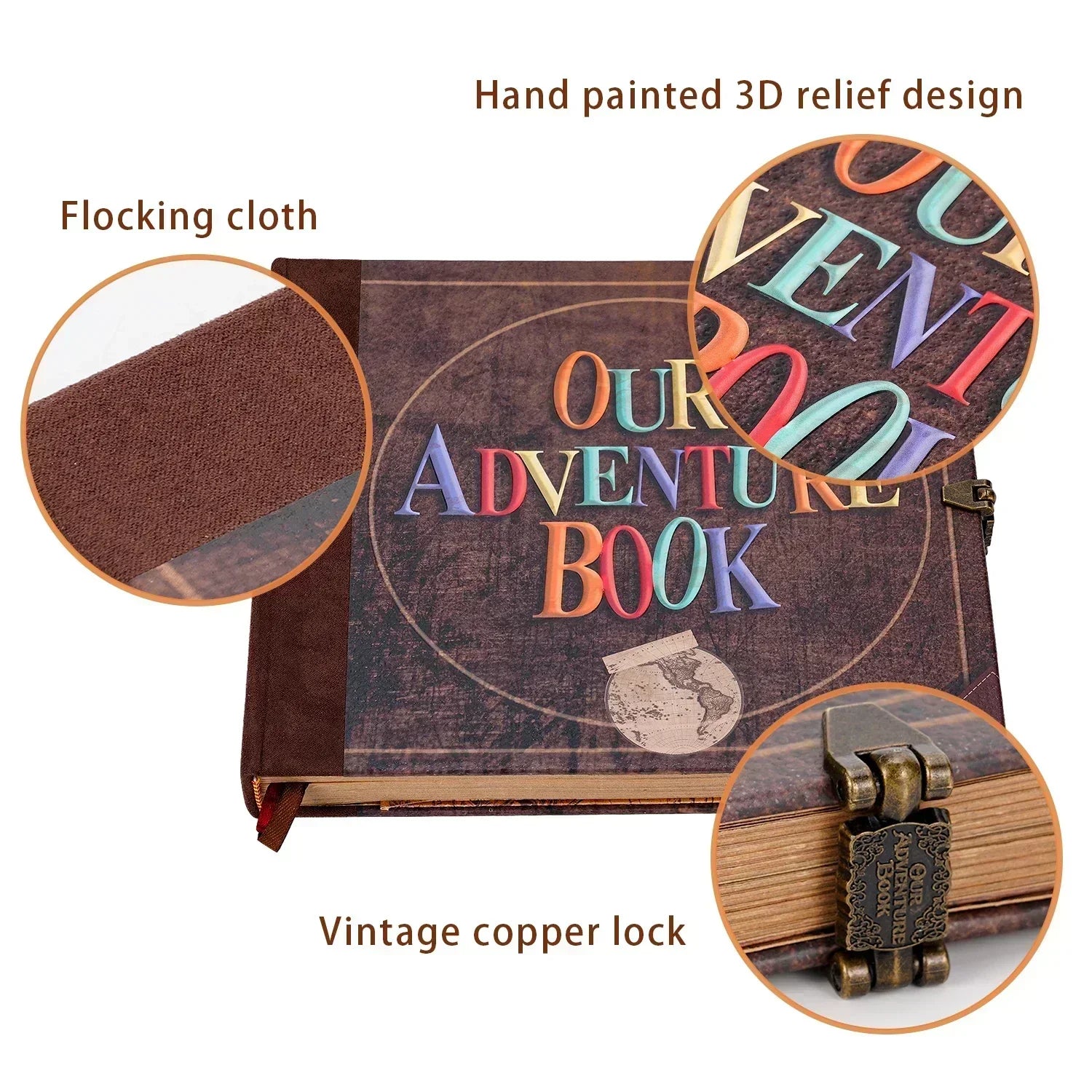 CherishBound 146-Page Customizable Scrapbook for Memories