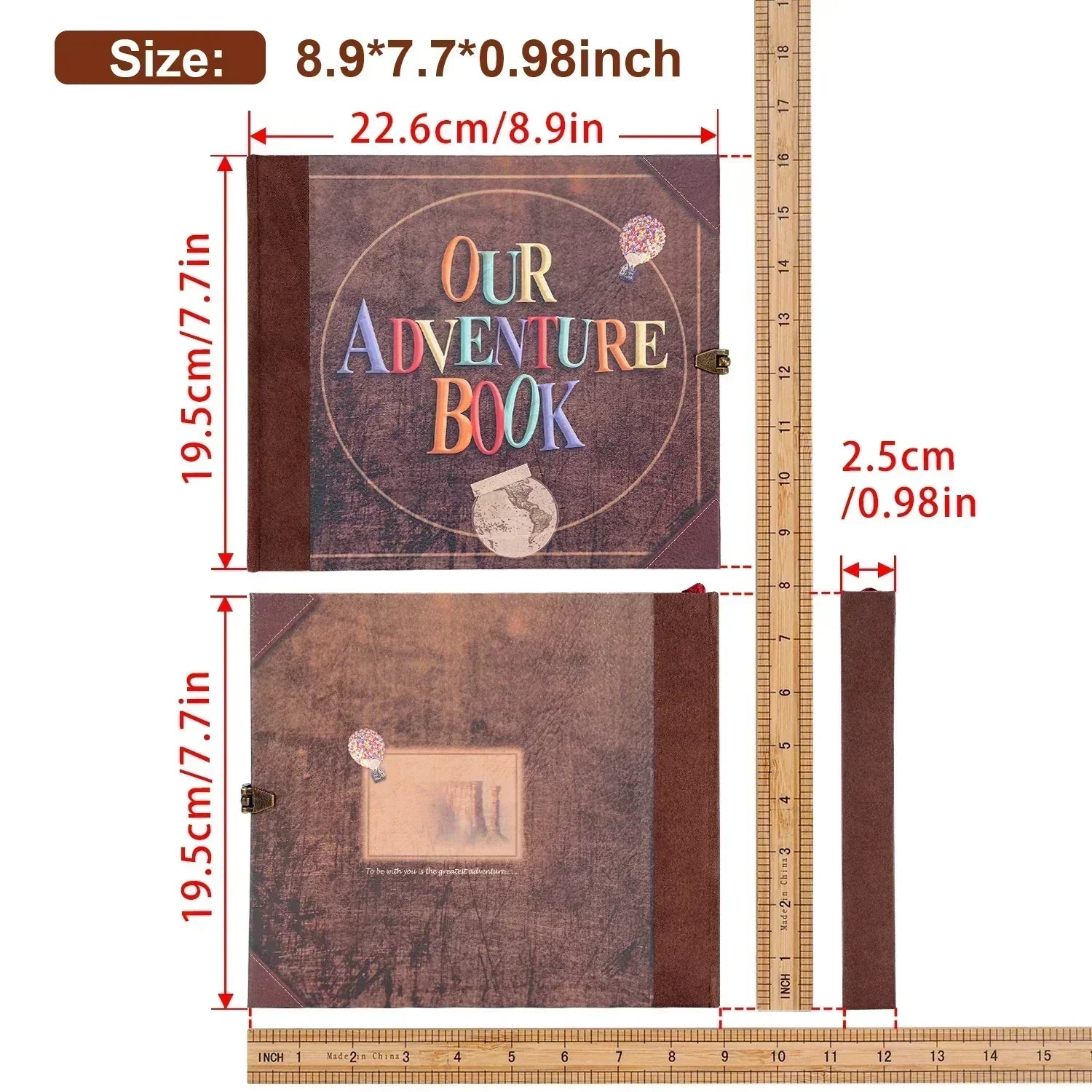 CherishBound 146-Page Customizable Scrapbook for Memories